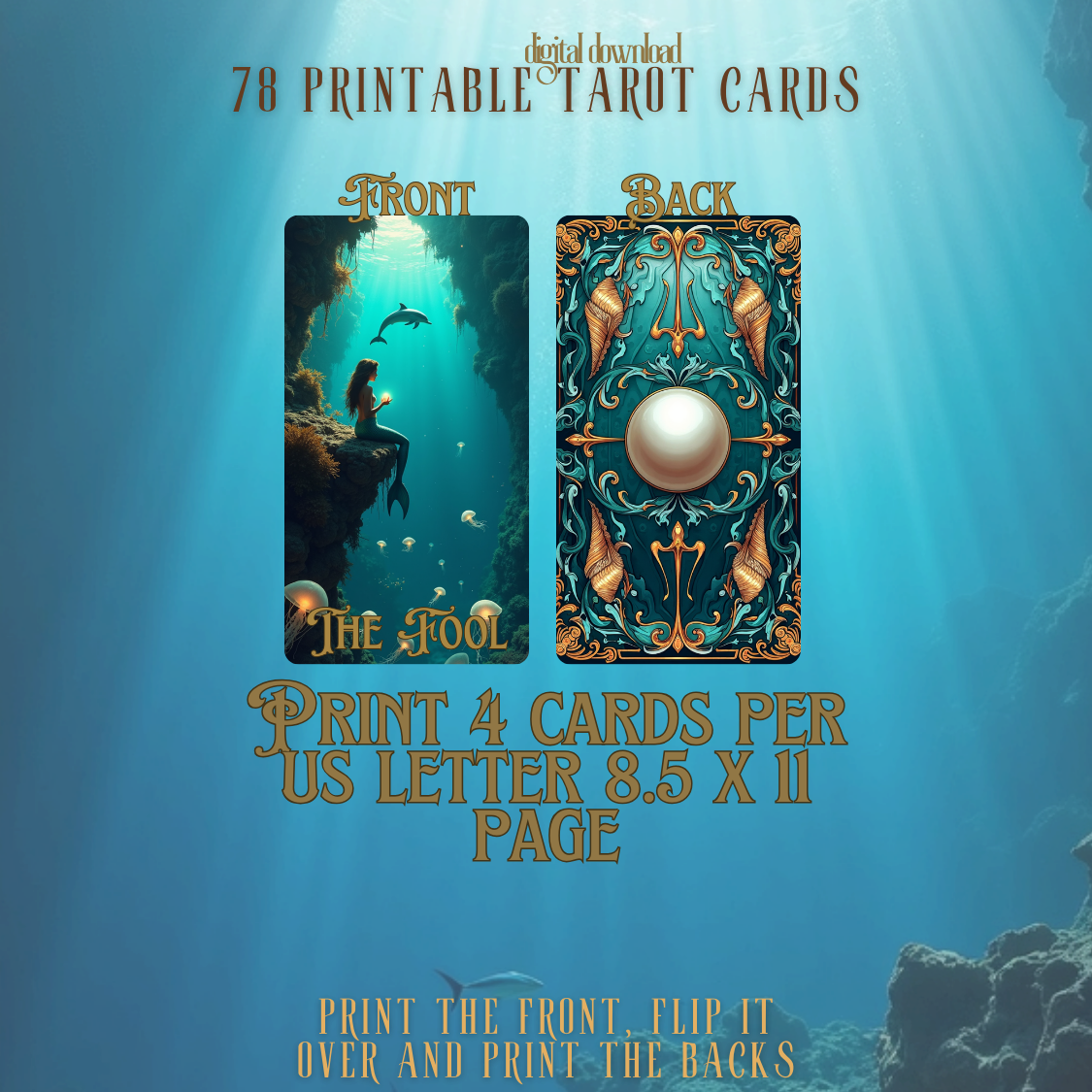 The Siren's Veil Digital Tarot Deck