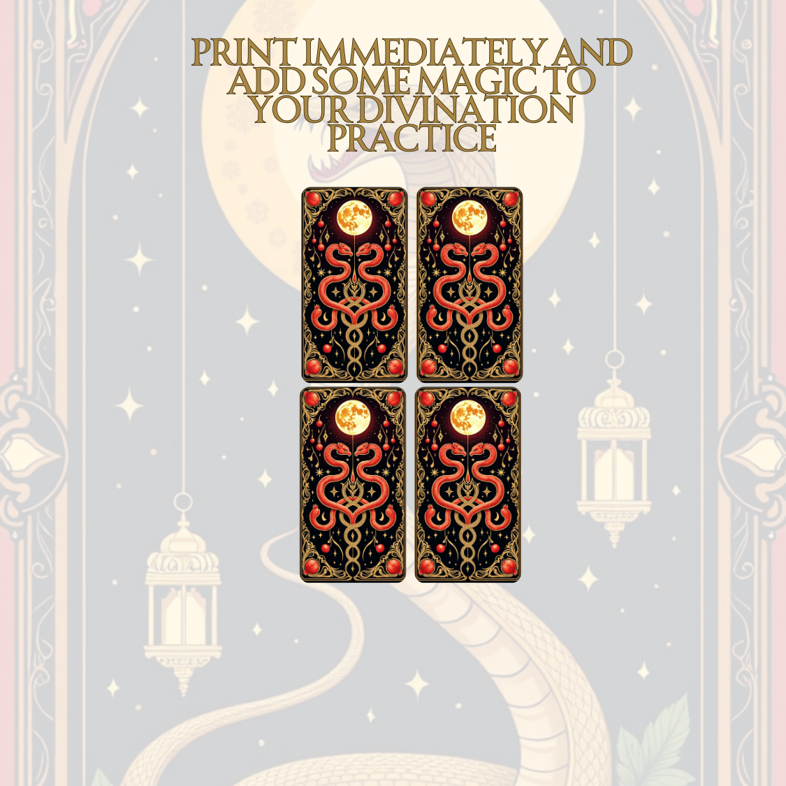 The Sultan's Veil Digital Tarot Deck